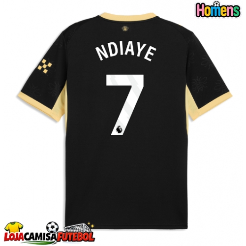 Camisa de Futebol Manchester City Iliman Ndiaye #7 Equipamento Secundário 2026-27 Manga Curta